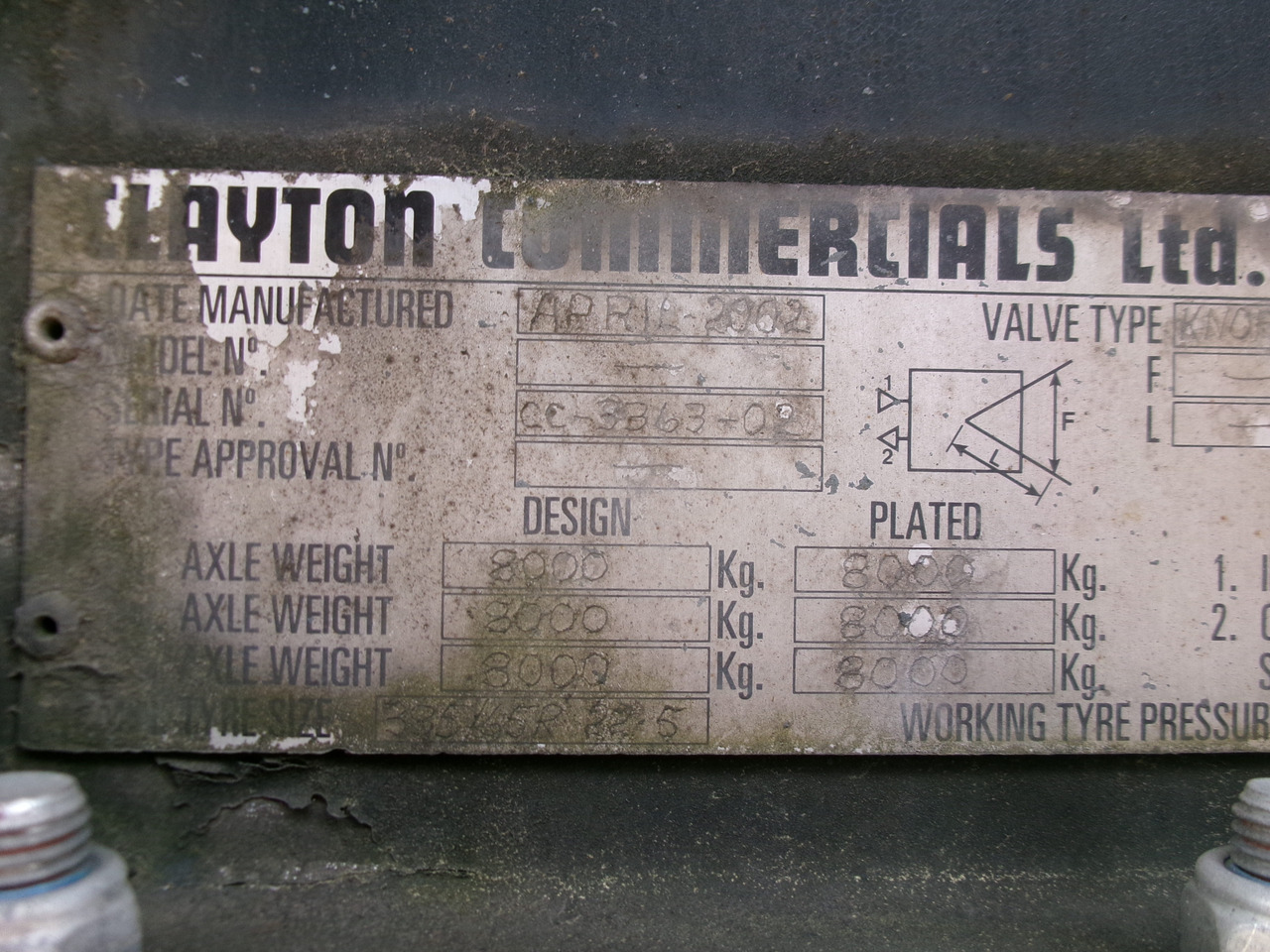 Semirremolque cisterna para transporte de substancias químicas Clayton Chemical tank inox 30 m3 / 1 comp: foto 29