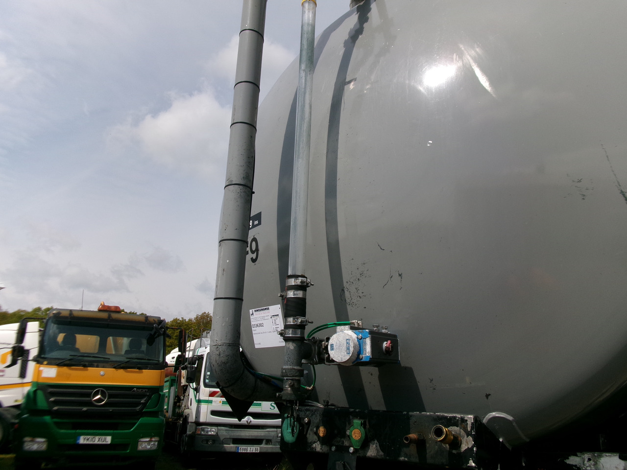 Semirremolque cisterna para transporte de substancias químicas Clayton Chemical tank inox 30 m3 / 1 comp: foto 13