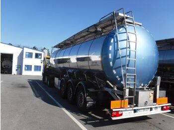 Semirremolque cisterna para transporte de alimentos Feldbinder 1-Kammer Lebensmittelauflieger 34.000l: foto 1