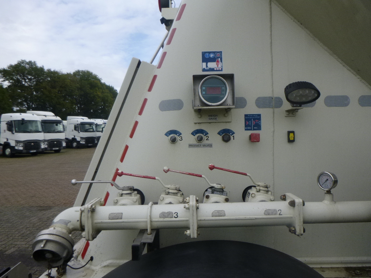 Semirremolque cisterna para transporte de harina Feldbinder Powder tank alu 40 m3 / 1 comp: foto 11