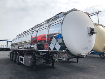 Semirremolque cisterna para transporte de alimentos Feldbinder TSA 33.3-3, Chemie Tank, GGVS, Alufelgen: foto 1