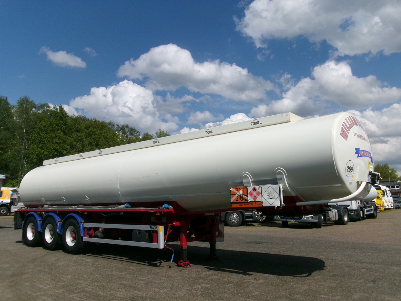 Semirremolque cisterna para transporte de combustible L.A.G. Fuel tank alu 44.4 m3 / 6 comp + pump: foto 2
