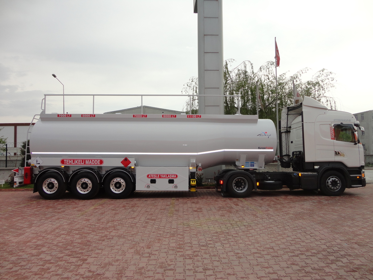 Semirremolque cisterna para transporte de combustible nuevo NURSAN Aluminium Fuel Tanker: foto 8