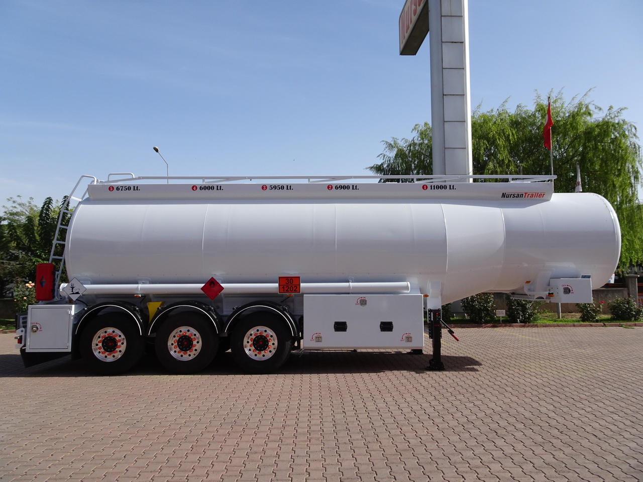 Semirremolque cisterna para transporte de combustible nuevo NURSAN Aluminium Fuel Tanker: foto 9