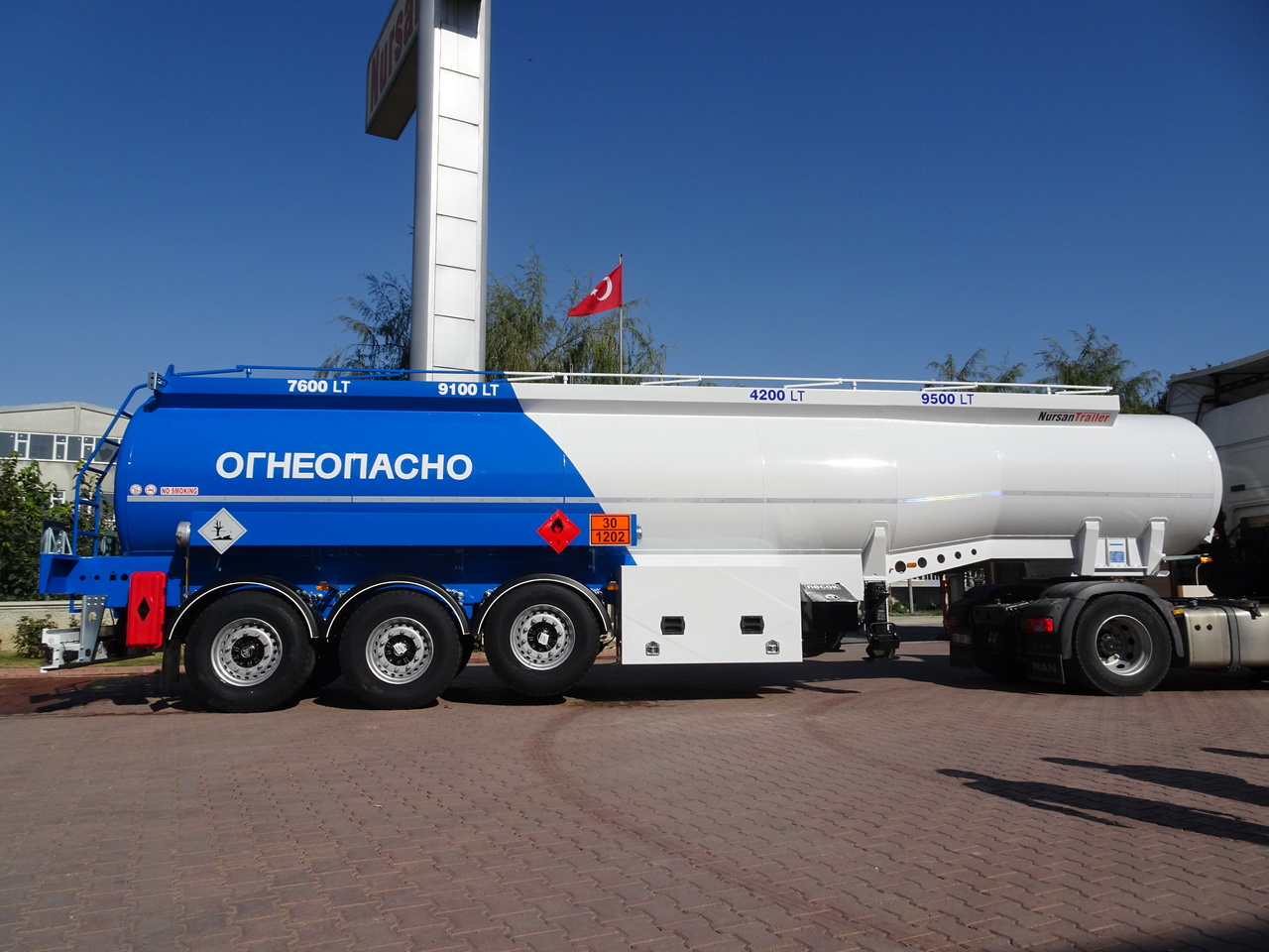 Semirremolque cisterna para transporte de combustible nuevo NURSAN Steel Fuel Tanker: foto 8