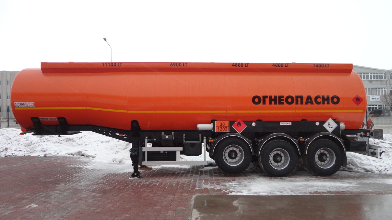 Semirremolque cisterna para transporte de combustible nuevo NURSAN Steel Fuel Tanker: foto 3