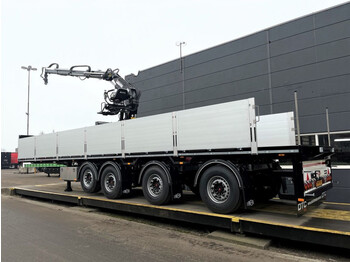 Semirremolque plataforma/ Caja abierta nuevo Pacton Pacton kraanoplegger met Kinetic 13R-3X | 4 assen: foto 1