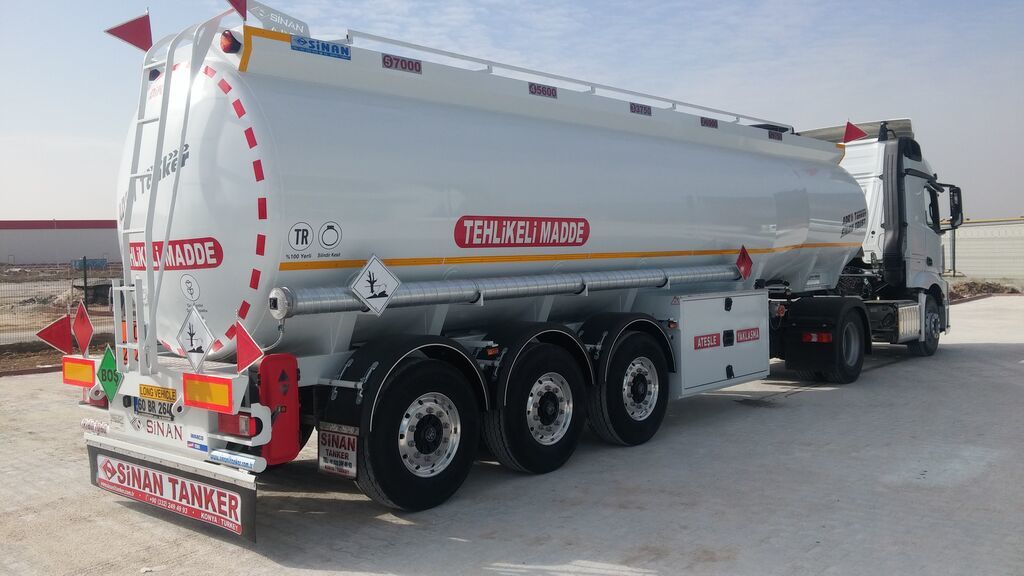 Semirremolque cisterna para transporte de combustible nuevo SINAN TANKER-TREYLER Aluminium, fuel tanker- Бензовоз Алюминьевый: foto 10