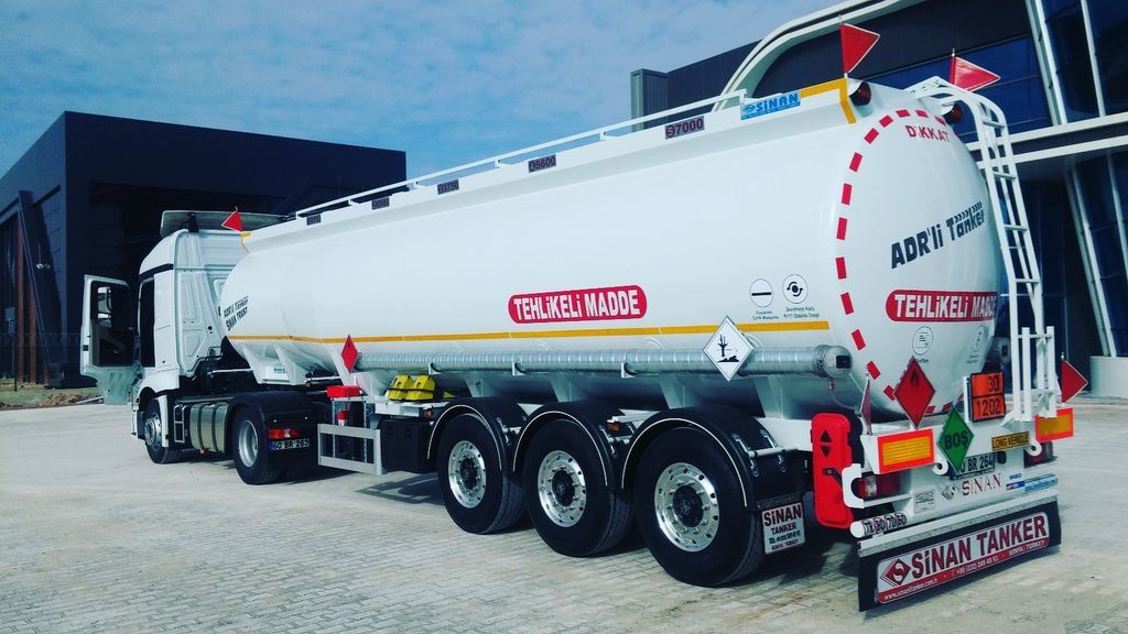 Semirremolque cisterna para transporte de combustible nuevo SINAN TANKER-TREYLER Aluminium, fuel tanker- Бензовоз Алюминьевый: foto 15