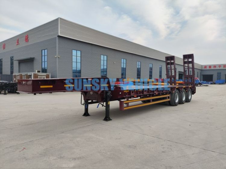 Semirremolque góndola rebajadas para transporte de equipos pesados nuevo SUNSKY 3-Axle 30Ton lowbed semi-trailer: foto 4