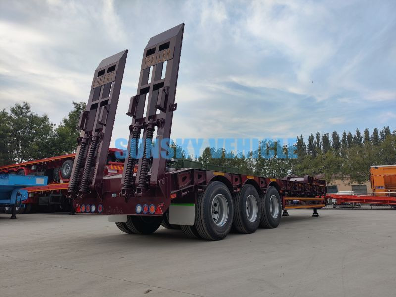 Semirremolque góndola rebajadas para transporte de equipos pesados nuevo SUNSKY 3-Axle 30Ton lowbed semi-trailer: foto 18