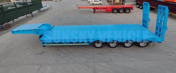 Semirremolque góndola rebajadas para transporte de equipos pesados nuevo SUNSKY 3-Axle 30Ton lowbed semi-trailer: foto 6