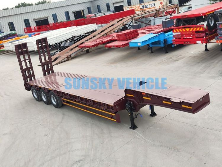 Semirremolque góndola rebajadas para transporte de equipos pesados nuevo SUNSKY 3-Axle 30Ton lowbed semi-trailer: foto 17