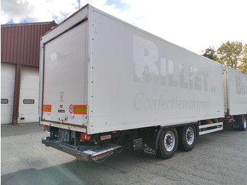 Ackermann Z-PA-F19174E - Gesloten bak 7.64 mtr - Doorlaadsysteem - D'Hollandia laadklep 1500 kg (O760) - Semirremolque caja cerrada