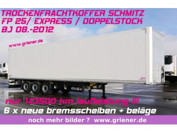 Schmitz Cargobull SKO 24/ DOPPELSTOCK 33/66  /NEUE BREMSE !!!!!!  - Semirremolque caja cerrada