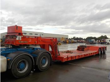  King Tri Axle Drop Neck Low Loader Trailer, Rear Steer, Steel Ramps - Semirremolque góndola rebajadas