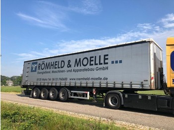 Schmidt 4 achse stahl , steel , balast , heavy load trailer - Semirremolque lona