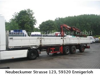 Ackermann PS 24/12,5 E mit MKG 150  - Semirremolque plataforma/ Caja abierta
