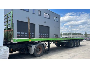 Flandria OPL339T (TWISTLOCKS / TAMBOURS / DRUM BRAKES / BELGIAN TRAILER) - Semirremolque plataforma/ Caja abierta