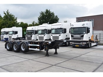 Semirremolque portacontenedore/ intercambiable D-Tec FT-43-03V - LIFT AXLE - BPW AXLES - DRUM BRAKES - 3 x EXTENDABLE -