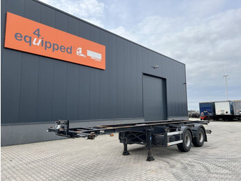 ESVE 30FT chassis, 2-axle, steering-axle, NL-chassis, APK: 10/2023 - Semirremolque portacontenedore/ Intercambiable