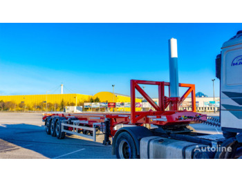 STU TIPPING CONTAINER CARRIER / PORTE CONTENEUR BASCULANT - Semirremolque portacontenedore/ Intercambiable