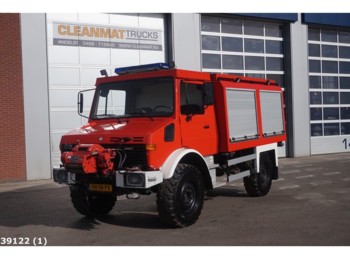 Unimog U 1350 L Brandweer Hogedruk Rosenbauer opbouw - Camión de bomberos