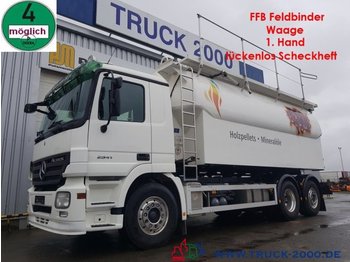 Limpieza de alcantarillado Mercedes-Benz 2541 30m³FFB Silo Pellets + Staub Rieselg. Waage