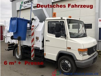 Camión de basura para transporte de basura Mercedes-Benz 814 D 6m³Seitenlader*Presse*1.Hand*DeutscherLKW: foto 1