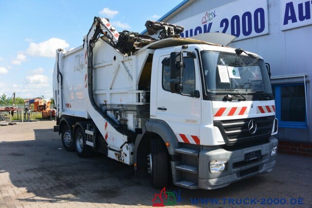 Camión de basura para transporte de basura Mercedes-Benz Axor 2529 Faun Überkopf Frontlader 25 m³ 1.Hand: foto 14