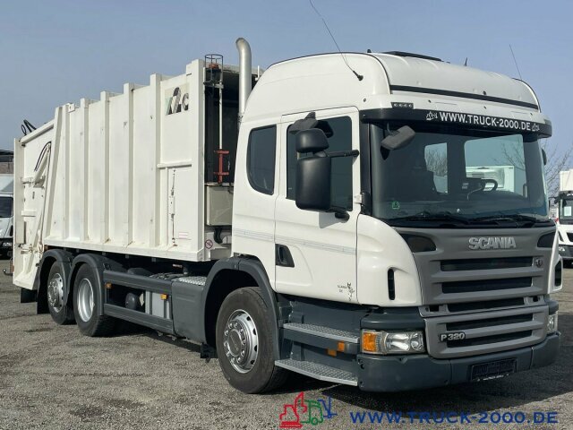 Camión de basura para transporte de basura Scania P320 Haller 21m³ Schüttung C-Trace Ident.4 Sitze: foto 14