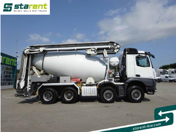 Camión hormigonera Mercedes Benz Arocs 3748 8x4 Liebherr Betonmischer + Förderband: foto 4