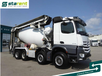 Camión hormigonera Mercedes Benz Arocs 3748 8x4 Liebherr Betonmischer + Förderband: foto 3