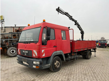 Camión caja abierta, Camión grúa MAN LE 12.225 LC Pritsche Heckkran 6 Zylinder Doka Topzust: foto 5 Camión caja abierta, Camión grúa MAN LE 12.225 LC Pritsche Heckkran 6 Zylinder Doka Topzust: foto 5