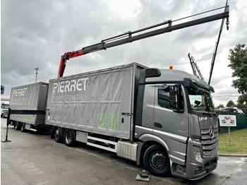 Camión caja cerrada, Camión grúa Mercedes-Benz Actros 2645 6x2 105m³ JUMBO + KRAAN PALFINGER PK19001 (4x) + RADIO - *VOLLUCHT* - FRIGO - EURO 6 - SAF AS - BELGISCHE TRUCK: foto 1