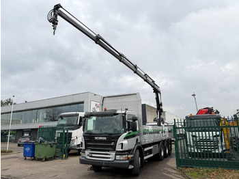 Camión grúa Scania P380 8x4 TRIDEM BAUSTOFF + KRAN HIAB 166 ES-5 HIPRO - ROTATOR + RADIO - 7m60 PRITSCHE - MANUAL - LIFT + LENKACHSE: foto 5