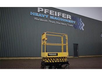 Plataforma de tijeras Youngman BOSS X3X Push Around Scissor Lift, Electric, 5.2m: foto 1