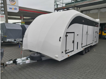 Remolque portavehículos BJT Race Transporter 6 396-2040 600x235x189cm weiß Lichtpaket Alufelgen darkline 10" 3500kg 22: foto 3