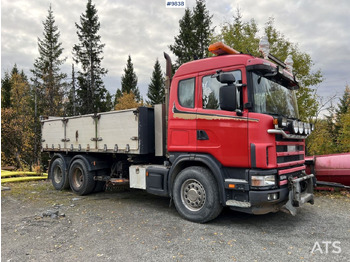 Camión volquete Dump Truck Scania R164 with plow equipment and underbite: foto 2