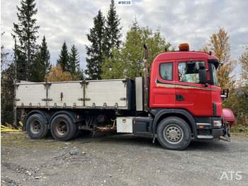 Camión volquete Dump Truck Scania R164 with plow equipment and underbite: foto 3