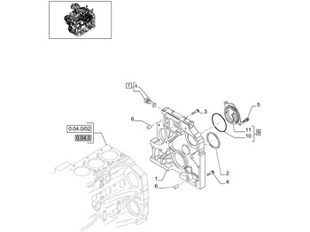 Motor y piezas NEW HOLLAND