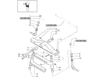 Eje delantero NEW HOLLAND