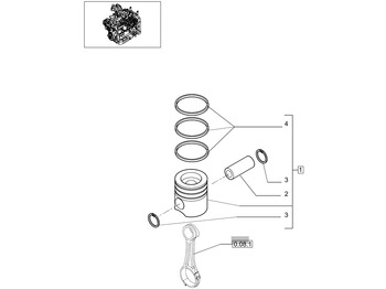 Pistones/ Anillos/ Bujes NEW HOLLAND