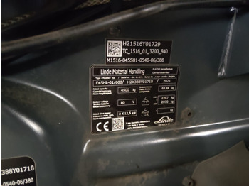 Carretilla elevadora eléctrica Linde E45HL-01/600: foto 5
