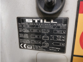 Carretilla elevadora eléctrica STILL RX60-30: foto 5 Carretilla elevadora eléctrica STILL RX60-30: foto 5