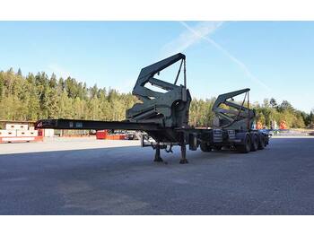 Semirremolque portacontenedore/ Intercambiable para transporte de contenedores Hammar 195 S, Sideloader, 33 tonnes SWL (20'-40'): foto 3