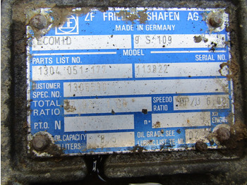 Caja de cambios para Camión DAF 75 ZF ECOMID GEARBOX TYPE 95109: foto 3