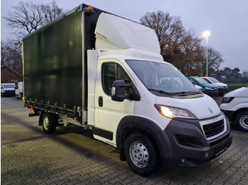 Furgoneta con caja de lona Peugeot Boxer 35 Pritsche 2x Schiebe Plane LBW L4 KLIMA: foto 3