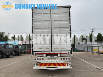 Semirremolque lona para transporte de bebidas nuevo HOWO 13 meters curtain side semi trailer: foto 5