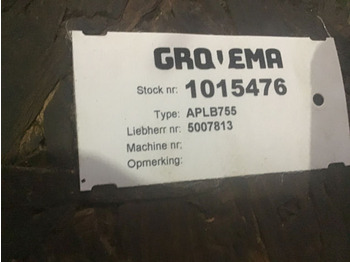 Eje y piezas LIEBHERR